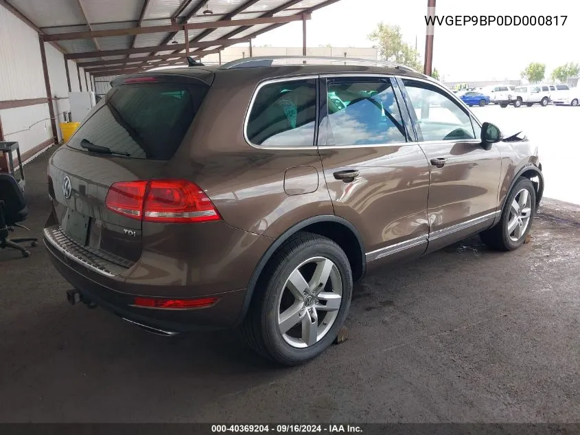 WVGEP9BP0DD000817 2013 Volkswagen Touareg Tdi Lux