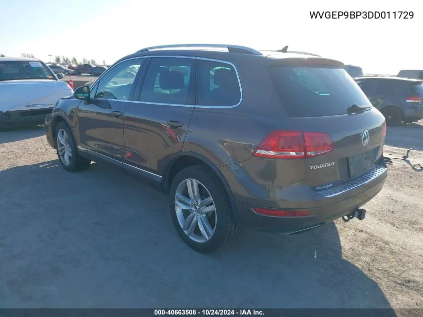 2013 Volkswagen Touareg Tdi Executive VIN: WVGEP9BP3DD011729 Lot: 40663508