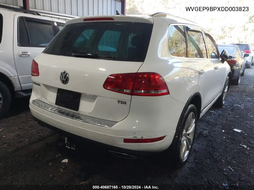 2013 Volkswagen Touareg Tdi Executive VIN: WVGEP9BPXDD003823 Lot: 40687165