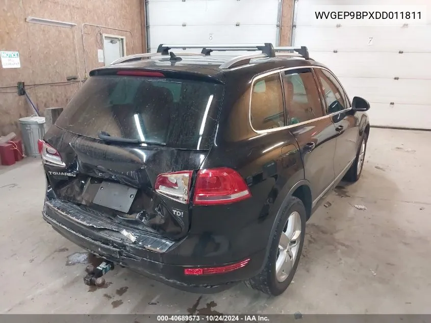 2013 Volkswagen Touareg Tdi Lux VIN: WVGEP9BPXDD011811 Lot: 40689573