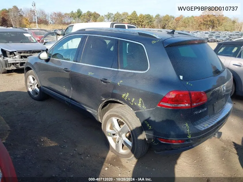 2013 Volkswagen Touareg Tdi Lux VIN: WVGEP9BP8DD010737 Lot: 40712020