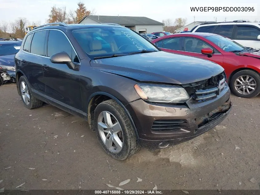 2013 Volkswagen Touareg Tdi Lux VIN: WVGEP9BP5DD003096 Lot: 40715888