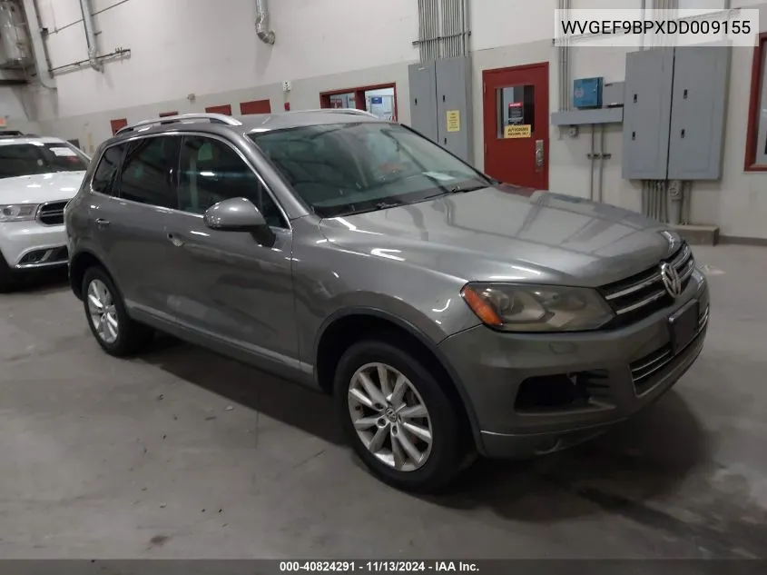 2013 Volkswagen Touareg Vr6 Sport VIN: WVGEF9BPXDD009155 Lot: 40824291