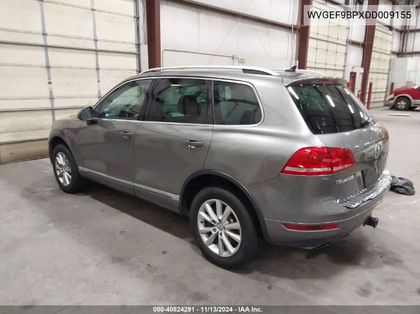 2013 Volkswagen Touareg Vr6 Sport VIN: WVGEF9BPXDD009155 Lot: 40824291