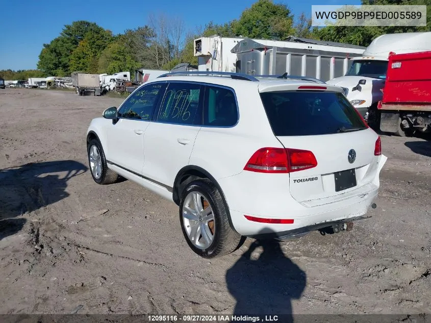 2014 Volkswagen Touareg VIN: WVGDP9BP9ED005589 Lot: 12095116