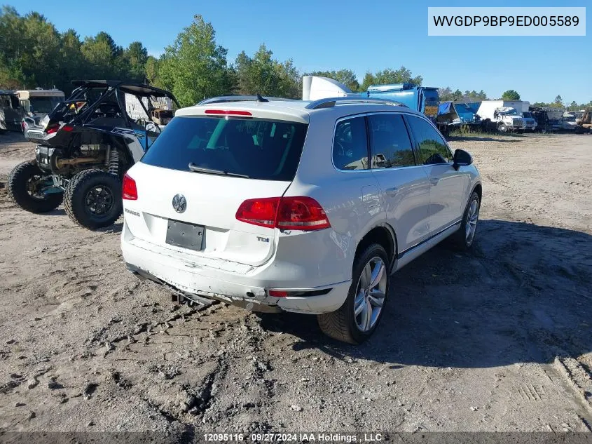 2014 Volkswagen Touareg VIN: WVGDP9BP9ED005589 Lot: 12095116