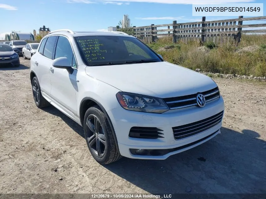 2014 Volkswagen Touareg VIN: WVGDF9BP5ED014549 Lot: 12120679