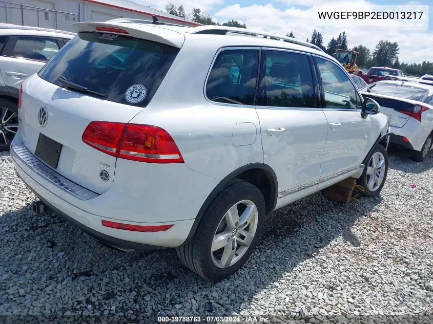 2014 Volkswagen Touareg 3.6L Lux VIN: WVGEF9BP2ED013217 Lot: 39788763