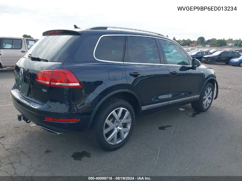 2014 Volkswagen Touareg X VIN: WVGEP9BP6ED013234 Lot: 40099716