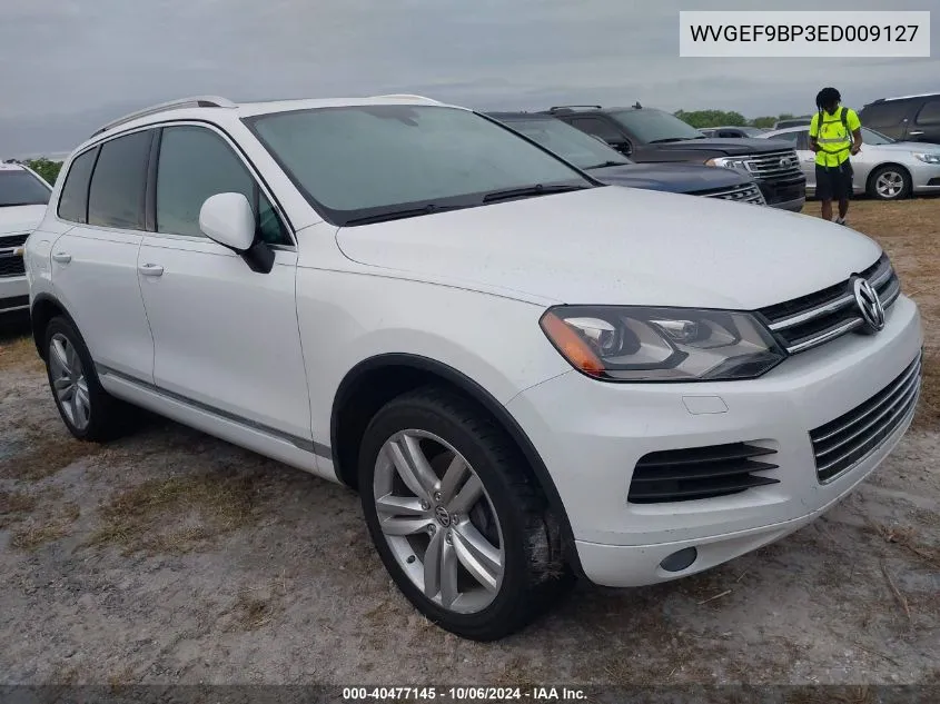 2014 Volkswagen Touareg V6 VIN: WVGEF9BP3ED009127 Lot: 40477145