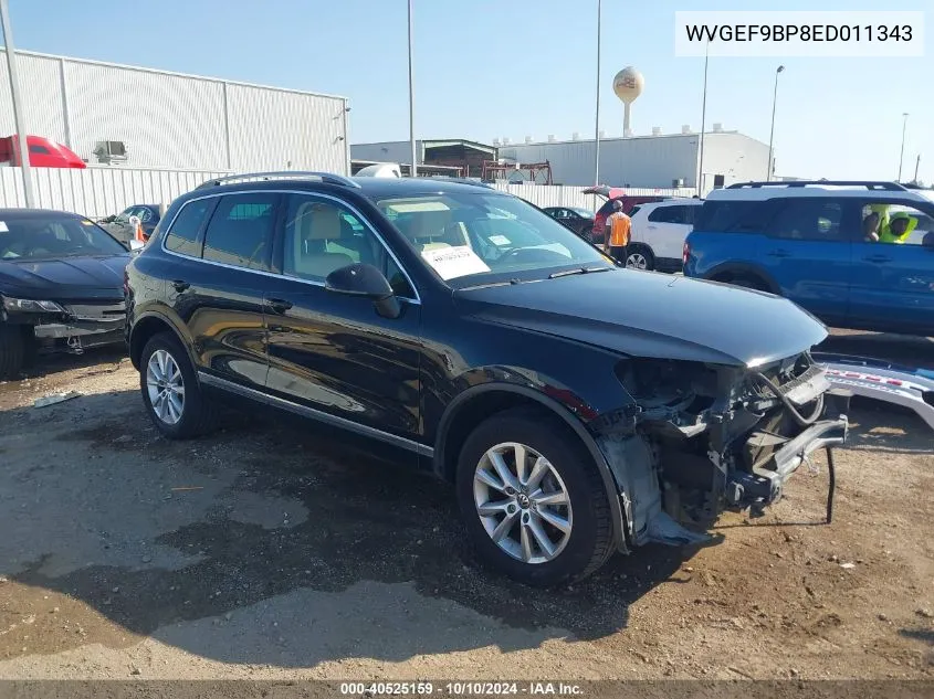 2014 Volkswagen Touareg 3.6L Sport VIN: WVGEF9BP8ED011343 Lot: 40525159