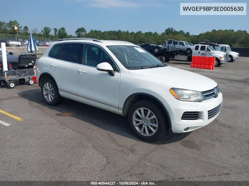 2014 Volkswagen Touareg V6 VIN: WVGEF9BP3ED005630 Lot: 40544227