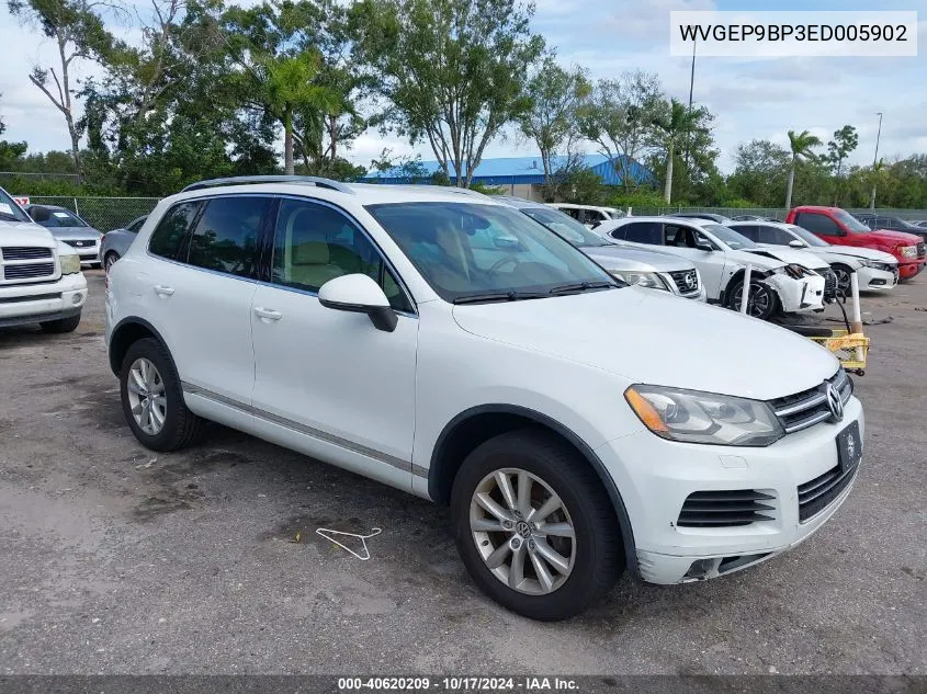 2014 Volkswagen Touareg Tdi Sport VIN: WVGEP9BP3ED005902 Lot: 40620209