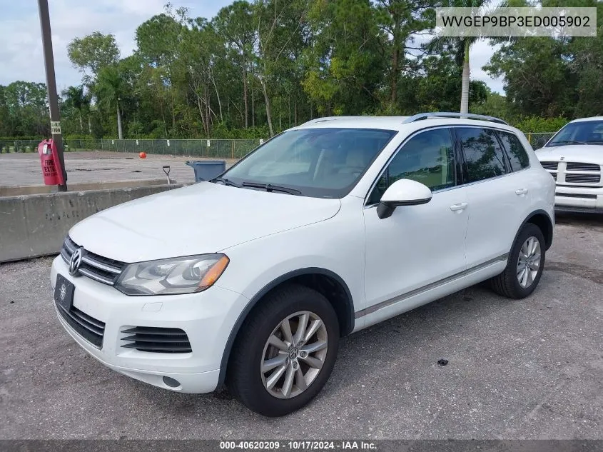 2014 Volkswagen Touareg Tdi Sport VIN: WVGEP9BP3ED005902 Lot: 40620209