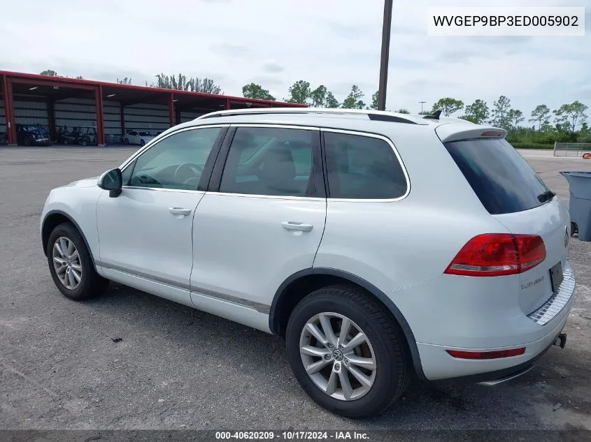 2014 Volkswagen Touareg Tdi Sport VIN: WVGEP9BP3ED005902 Lot: 40620209