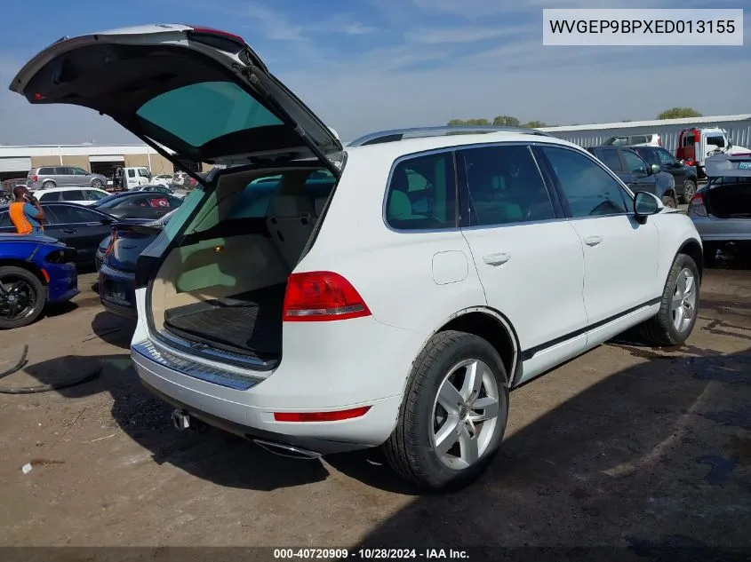 2014 Volkswagen Touareg Tdi Lux VIN: WVGEP9BPXED013155 Lot: 40720909