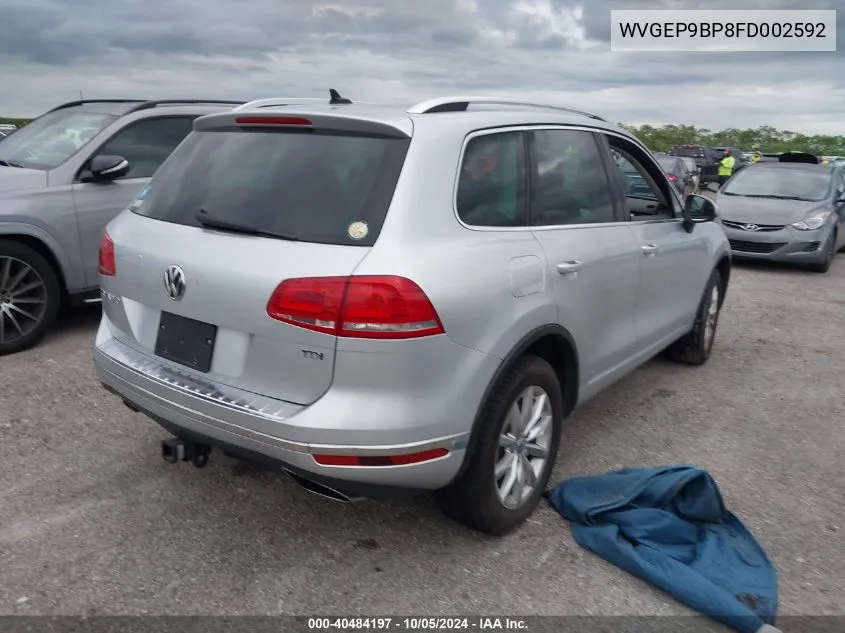 WVGEP9BP8FD002592 2015 Volkswagen Touareg Tdi Sport W/Technology