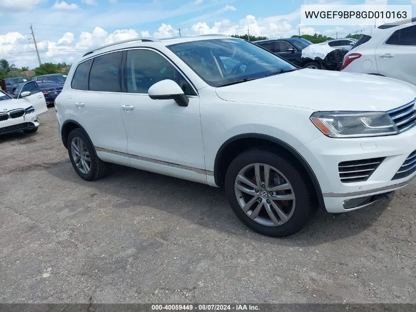 WVGEF9BP8GD010163 2016 Volkswagen Touareg Vr6 Lux