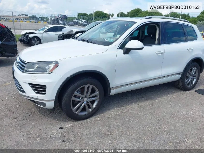 WVGEF9BP8GD010163 2016 Volkswagen Touareg Vr6 Lux