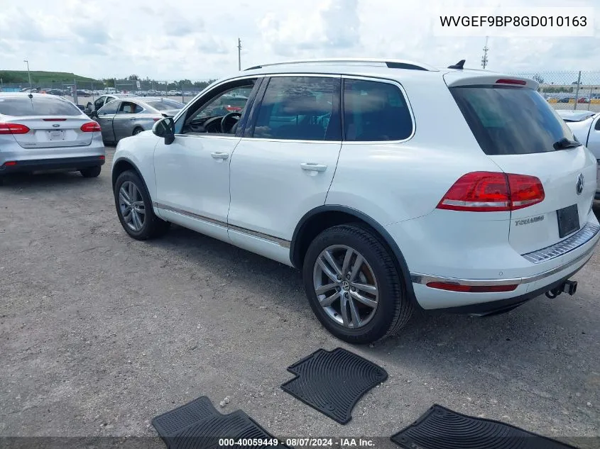 WVGEF9BP8GD010163 2016 Volkswagen Touareg Vr6 Lux