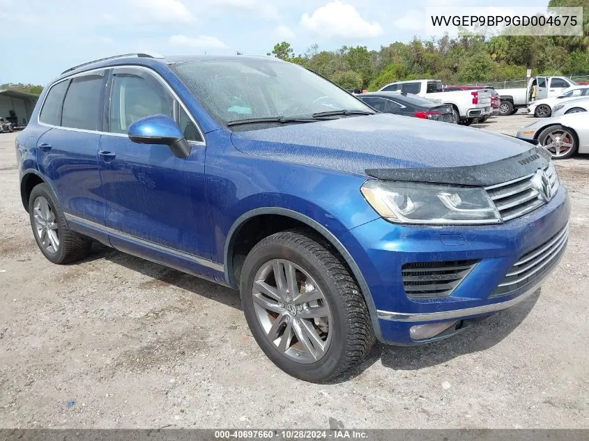 2016 Volkswagen Touareg Tdi Lux VIN: WVGEP9BP9GD004675 Lot: 40697660