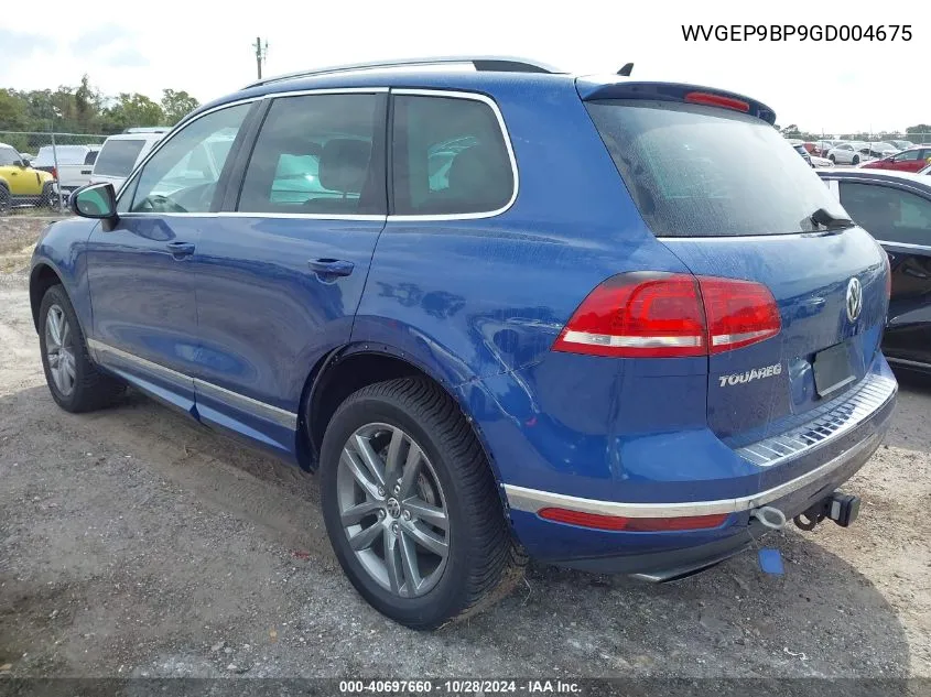 2016 Volkswagen Touareg Tdi Lux VIN: WVGEP9BP9GD004675 Lot: 40697660