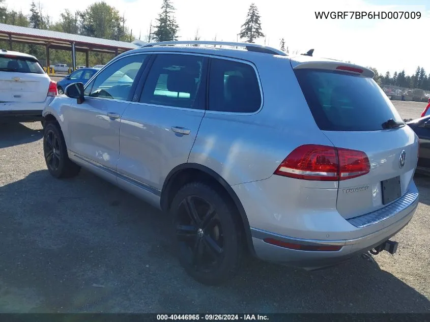 2017 Volkswagen Touareg Wolfsburg VIN: WVGRF7BP6HD007009 Lot: 40446965