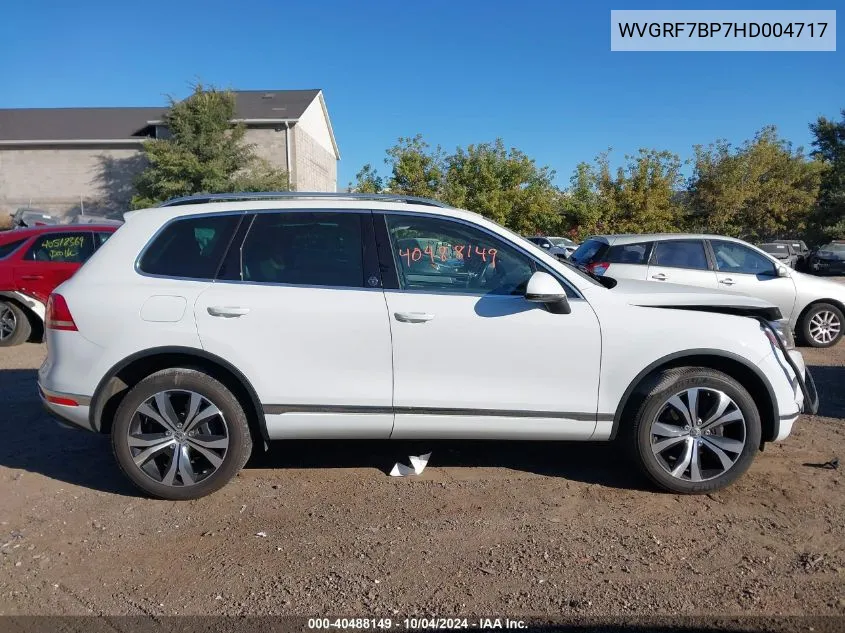 WVGRF7BP7HD004717 2017 Volkswagen Touareg V6 Wolfsburg Edition