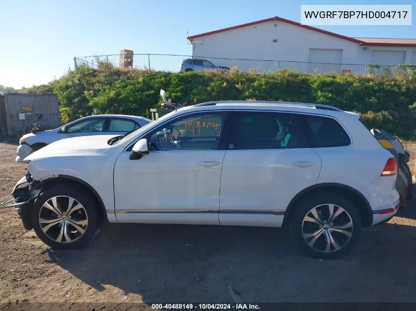 WVGRF7BP7HD004717 2017 Volkswagen Touareg V6 Wolfsburg Edition