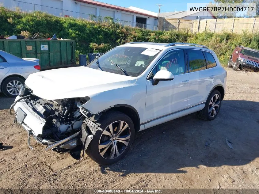 WVGRF7BP7HD004717 2017 Volkswagen Touareg V6 Wolfsburg Edition