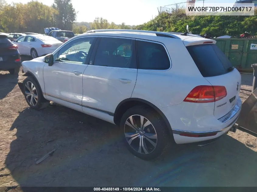 WVGRF7BP7HD004717 2017 Volkswagen Touareg V6 Wolfsburg Edition