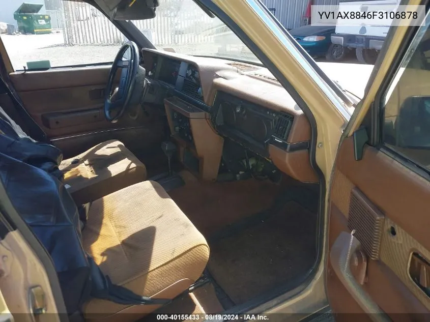 1985 Volvo 244 Dl/Gl VIN: YV1AX8846F3106878 Lot: 40155433