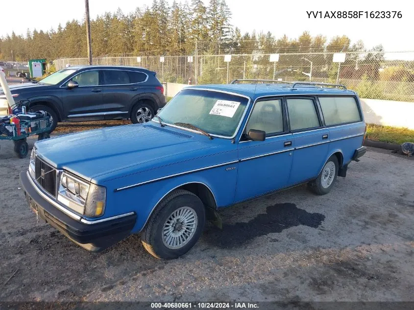 1985 Volvo 245 Dl/Gl VIN: YV1AX8858F1623376 Lot: 40680661