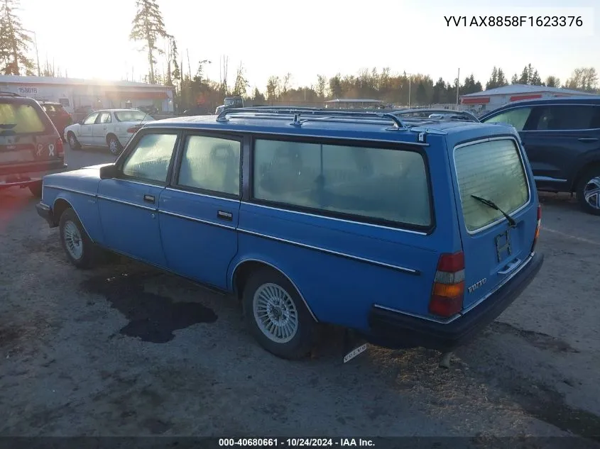 1985 Volvo 245 Dl/Gl VIN: YV1AX8858F1623376 Lot: 40680661