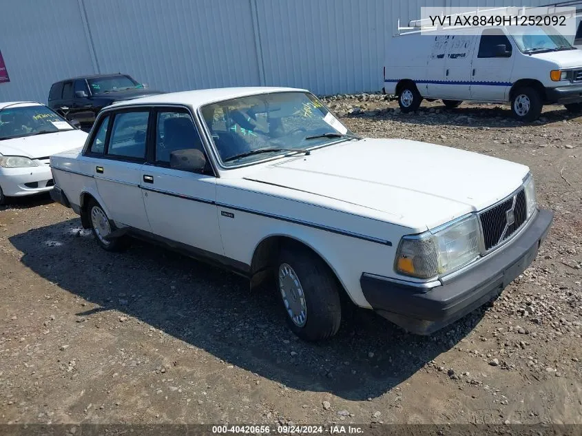 YV1AX8849H1252092 1987 Volvo 244 Dl/Gl