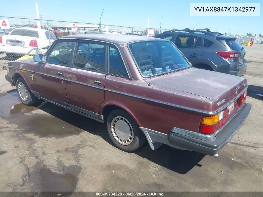 YV1AX8847K1342977 1989 Volvo 244 Dl/Gl