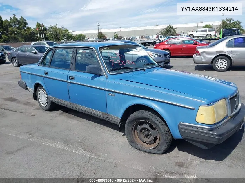 YV1AX8843K1334214 1989 Volvo 244 Dl/Gl