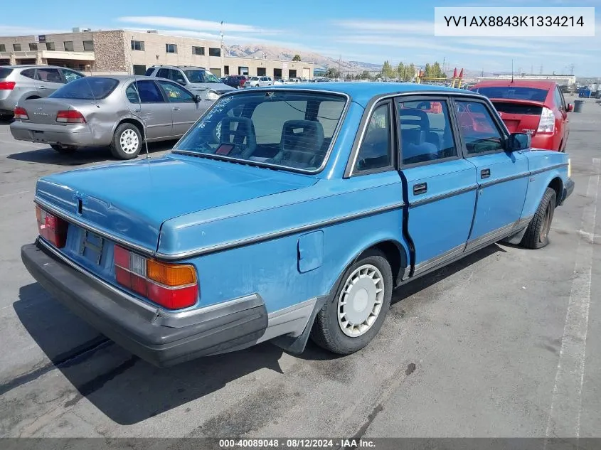 YV1AX8843K1334214 1989 Volvo 244 Dl/Gl