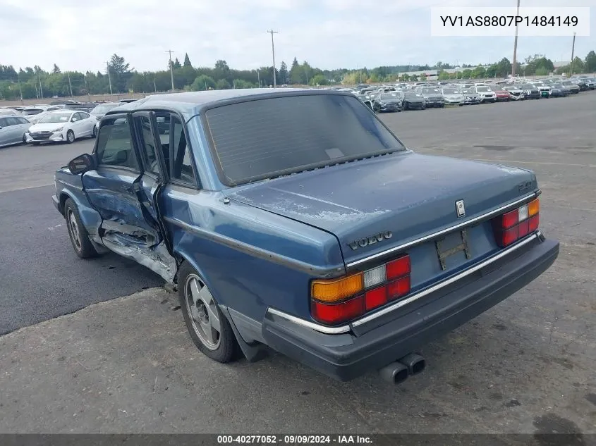 1993 Volvo 240 VIN: YV1AS8807P1484149 Lot: 40277052