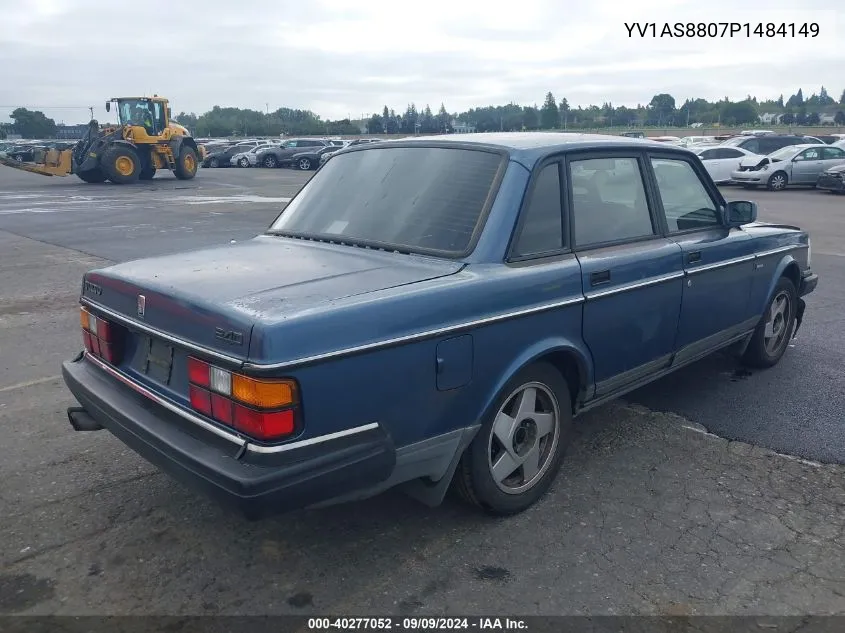 1993 Volvo 240 VIN: YV1AS8807P1484149 Lot: 40277052