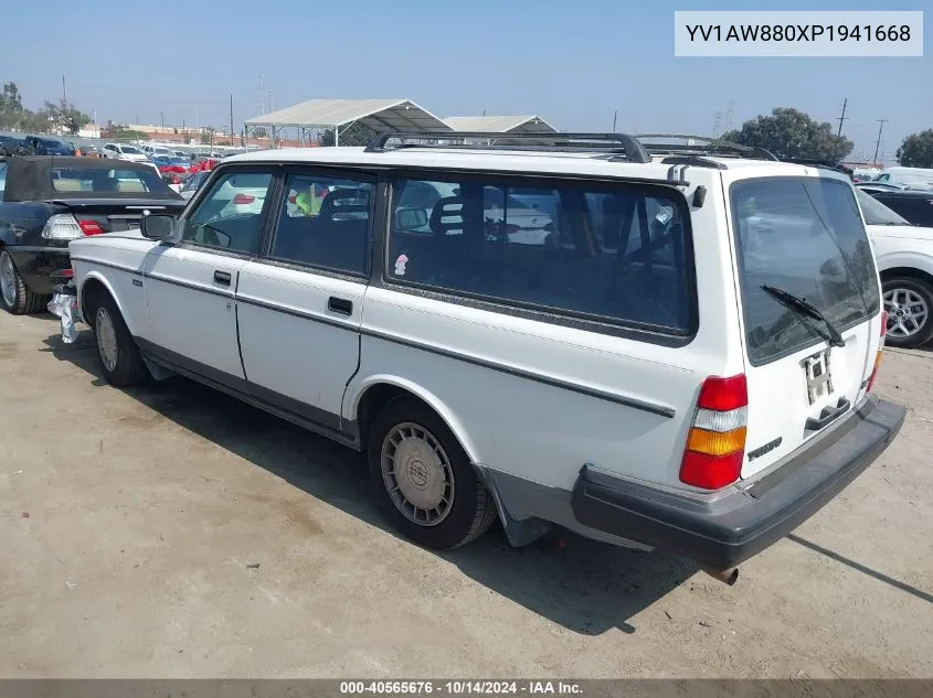 1993 Volvo 240 VIN: YV1AW880XP1941668 Lot: 40565676