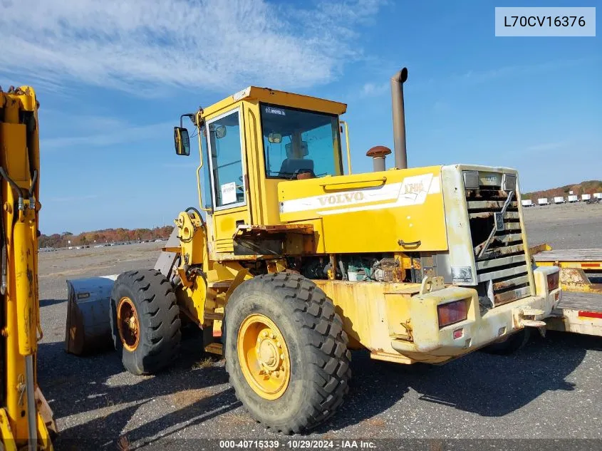 1999 Volvo Loader VIN: L70CV16376 Lot: 40715339