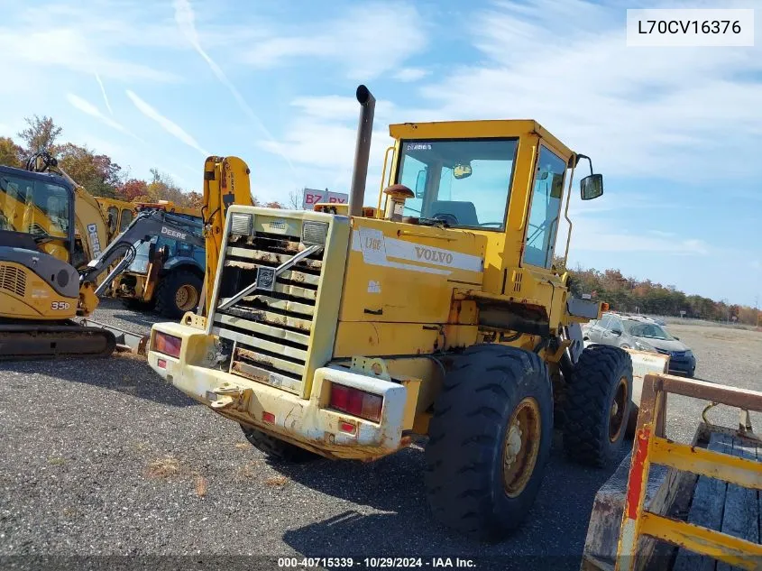 1999 Volvo Loader VIN: L70CV16376 Lot: 40715339