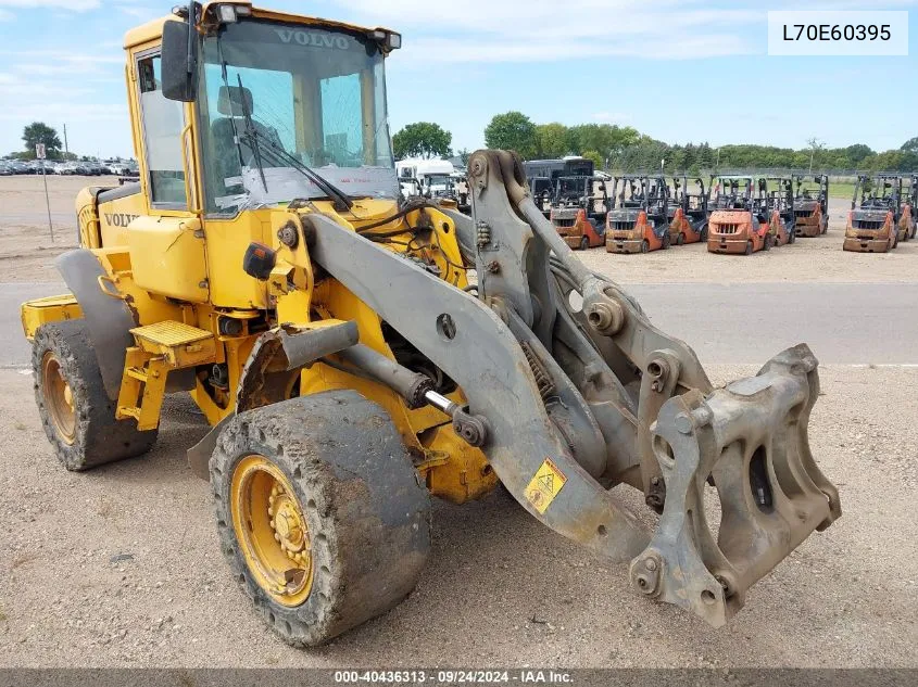 2003 Volvo L70E VIN: L70E60395 Lot: 40436313