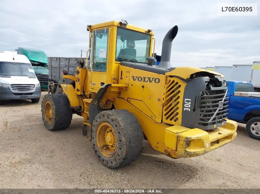 2003 Volvo L70E VIN: L70E60395 Lot: 40436313