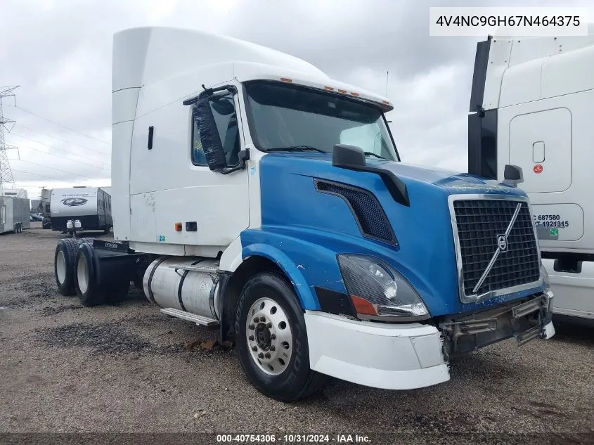 2007 Volvo Vn Vnl VIN: 4V4NC9GH67N464375 Lot: 40754306