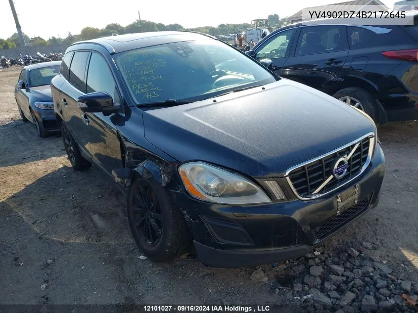 2011 Volvo Xc60 T6 T6 VIN: YV4902DZ4B2172645 Lot: 12101027