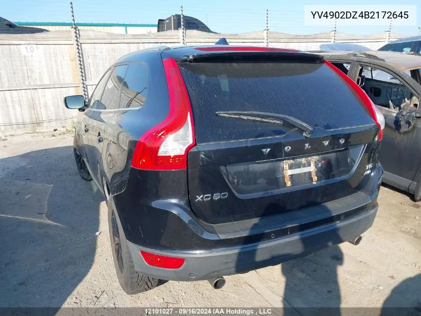 2011 Volvo Xc60 T6 T6 VIN: YV4902DZ4B2172645 Lot: 12101027