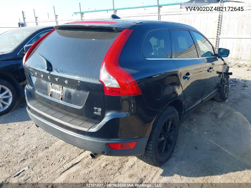 2011 Volvo Xc60 T6 T6 VIN: YV4902DZ4B2172645 Lot: 12101027