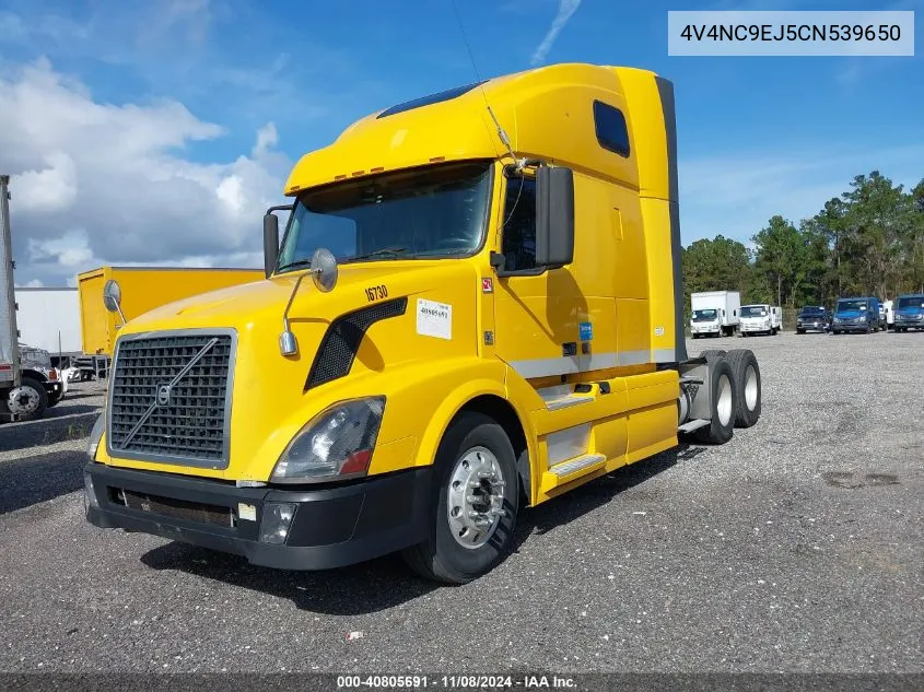 2012 Volvo Vn Vnl VIN: 4V4NC9EJ5CN539650 Lot: 40805691